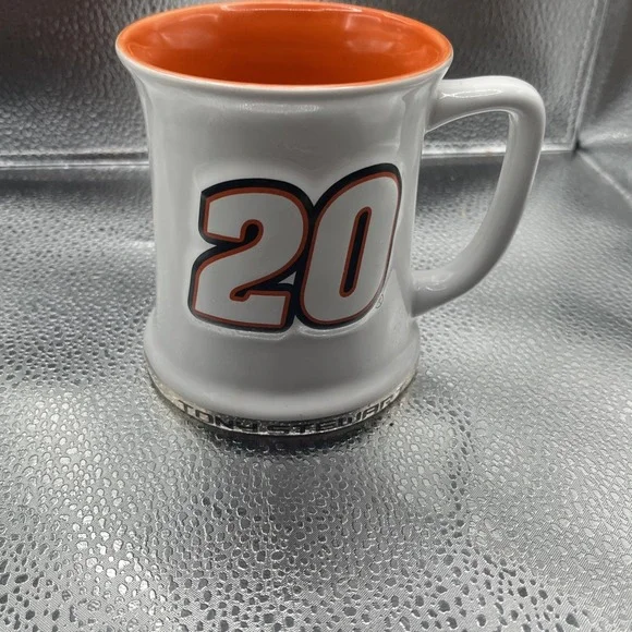 NASCAR Tony Stewart #20 Home Depot Embossed Gilded Coffee Mug - Picture 2 of 14
